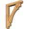 Ekena Millwork Merced Craftsman Rough Sawn Bracket w/ Offset Brace, Western Red Cedar, 6"W x 34"D x 42"H BKT0604X34X42MRC04RWR - alternate 1